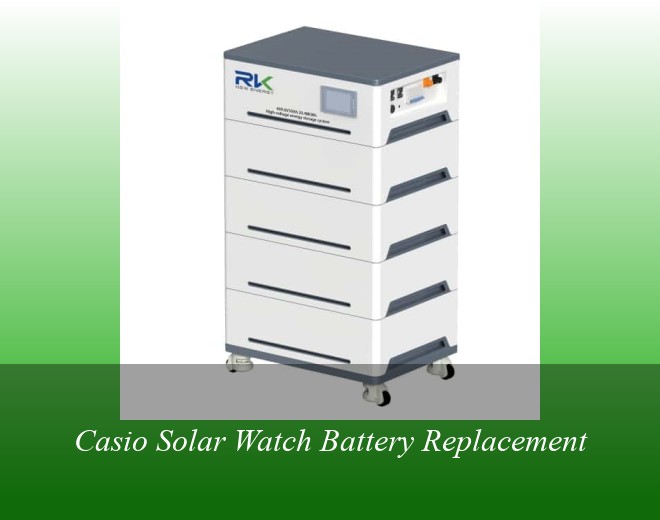 Casio Solar Watch Battery Replacement